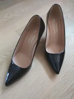 美品☆コルソローマ9☆パンプス☆エナメルブラック