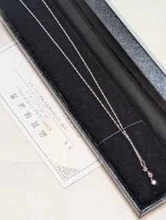 ケース付】吉川宝飾 pt900 0.35ctプラチナダイヤモンドネックレス 