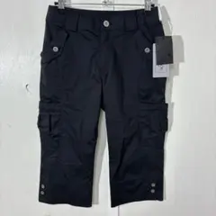 【 8897番】CARCASSON カーゴパンツ ハーフパンツ ブラック 未使用