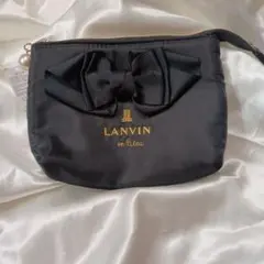 LANVIN en Bleu ポーチ リボン ブラックのサムネイル