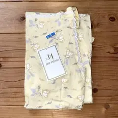 ★未使用　タグ付き★jun ashida エプロン 花柄　黄色　イエローのサムネイル