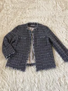新品タグ付きマレーラ　ツイードジャケットネイビー