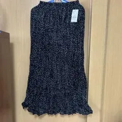 水玉模様のロングスカート Fサイズ