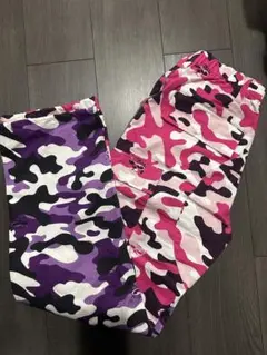 美品 アールイードット RE.カモフラ OKAKAおかかカーゴパンツ 迷彩