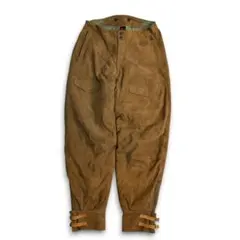 希少【VINTAGE】80s~90s 羊革 スエード ライダースパンツ 古着のサムネイル
