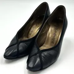 YVES SAINT LAURENT パンプス ブラック レザー レディース　黒