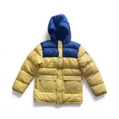 プチバトー ダウンジャケット 152cm 黄色×紺色