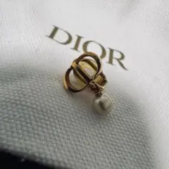 ⭐️極美品】 Dior ゴールドメッキ パール ピアス CD petit 片耳