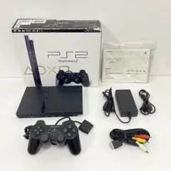 PS2 SCPH-77000 ブラック 箱 説明書付き 動作OK プレステ2