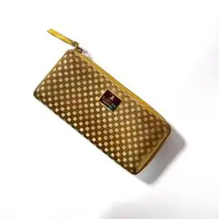 LANVIN ランバン 長財布 イエロー L字ファスナー チェックのサムネイル