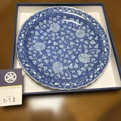 たち吉 ◆たち吉/青華唐草 大皿 すまい　雑貨　ギフト ギフト【未使用】