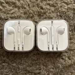 Apple純正 イヤホン（ケース付き） ２個セット