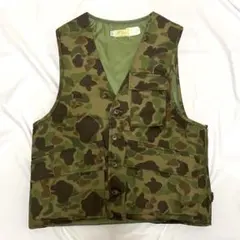 60s l.l.bean フローティングベスト ダックハンターカモ NOS!