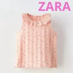 ZARA 花柄フリルタンクトップのサムネイル