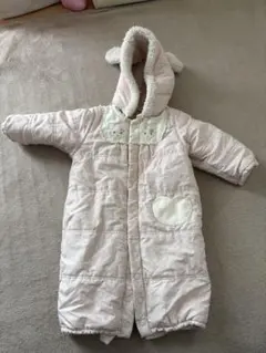 フード付きピンクロンパース 95cm未満