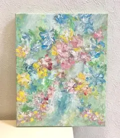 絵画 アクリル画 原画 海 波打ち際 渚 砂浜 テクスチャーアート