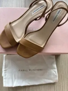 FABIO RUSCONI⭐︎スリングバックサンダル⭐︎キャメル 36⭐︎訳あり激安