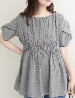 ねじり袖ペプラムチュニックnatural coutureのサムネイル
