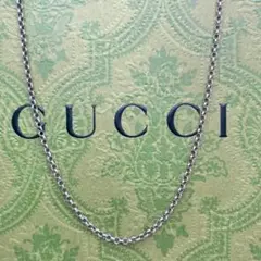 グッチ ロールチェーン ネックレス シルバー 925 約50cm - メルカリ