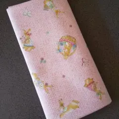 うさぎプリント生地(ピンク)