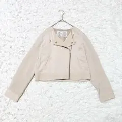 MATESTIC LEGON【S】ジャケット 薄手ライダース 羽織 バックリボン