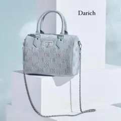 新品タグ付 ダーリッチ Darich エンボスロゴデニムボストンバッグ 2way