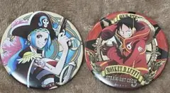 ワンピース　輩缶バッジ　アルティメットクルー　ルフィ　ビビ