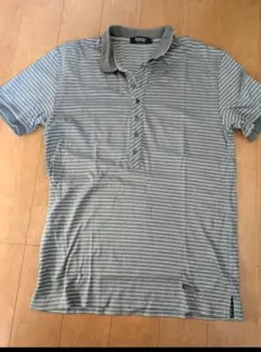 BURBERRY BLACK LABEL ポロシャツ ボーダー グレーのサムネイル