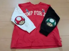 ブリーズ スーパーマリオブラザーズ　長袖Tシャツ　110 ワッペン　刺繍