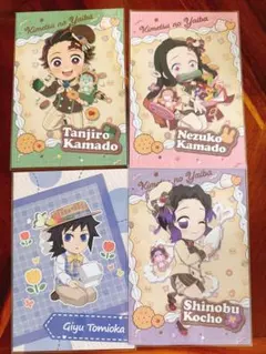 鬼滅の刃　ufotableカフェ　ポストカード　4枚セット　冨岡義勇含む