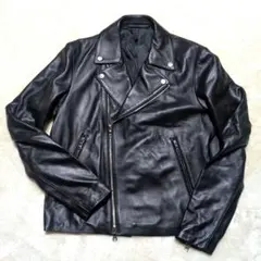 tk　タケオキクチ　ダブルライダース　ジャケット　ラムレザー