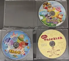 Wii ゲーム 3本セット 星のカービィ 毛糸のカービィ やわらかあたま塾