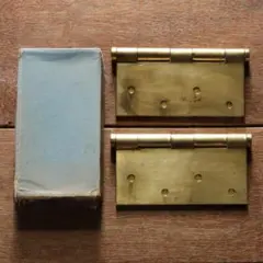 デッドストック 真鍮 持出 蝶番 143×119mm 2枚 / 丁番 ドア金具 - メルカリ
