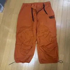 9090 ナイロンパンツ オレンジ