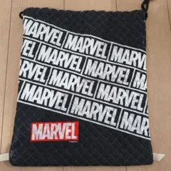 マーベル MARVEL 巾着 片ひも ブラックのサムネイル