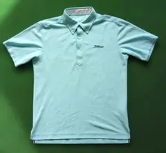 Titleist 水色 半袖ポロシャツ　ゴルフ