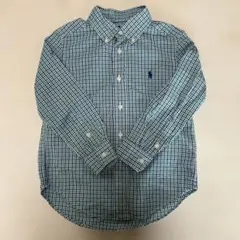 Ralph Lauren チェック柄長袖シャツ 4/AT 110