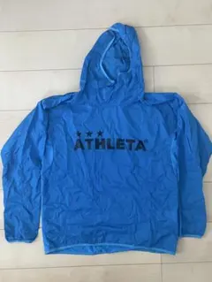 ATHLETA フード付きネイビー長袖ピステ Mサイズのサムネイル