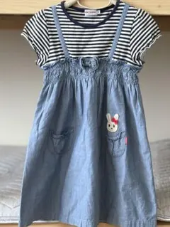 miki HOUSE 半袖ワンピース 120サイズ