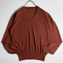 Loro Piana カシミヤ100% Vネックニット セーター イタリア製のサムネイル