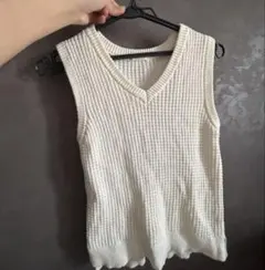 サマーニットベスト Vネック