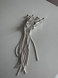 シルバー フリンジ イヤリング　HARE