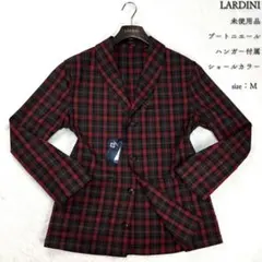 LARDINI チェック柄 ビジネスジャケット LARDINIラルディーニブルーグレンチェックジャケット44 – AZZURRO