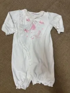 メゾピアノ 新生児 ロンパース ツーウェイオール バレリーナ柄 50-70cm