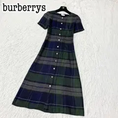 burberrys バーバリーズ バックリボンリネンシャツワンピース 38