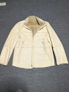 TAKAQ.COM ベージュ フェイクファー ジャケット M