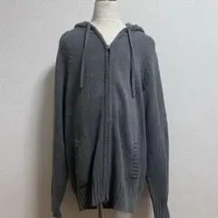 gap グレー ニットパーカー フーディ 平成 ギャル 00s グランジ y2k