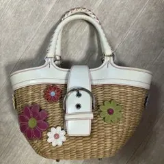 COACH コーチ かごバッグ SOHO フラワー 限定 完売品 夏 COACH コーチ かごバッグ SOHO フラワー 限定 完売品 夏 - メルカリ