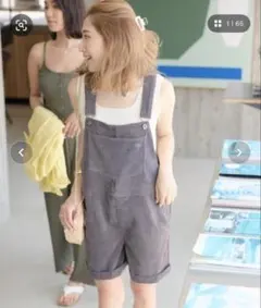 OP Ocean Pacific コーデュロイ サロペット ショートパンツのサムネイル