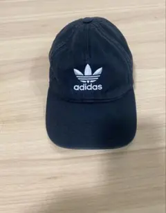 adidas originals キャップ ブラック トレフォイルロゴ 刺繍